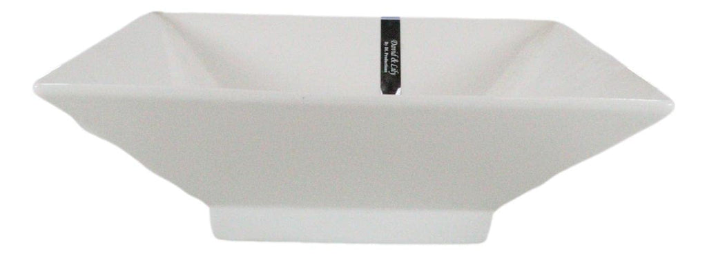 Porcelain Square Bowls 35oz Dishwasher And Microwave Safe W7692