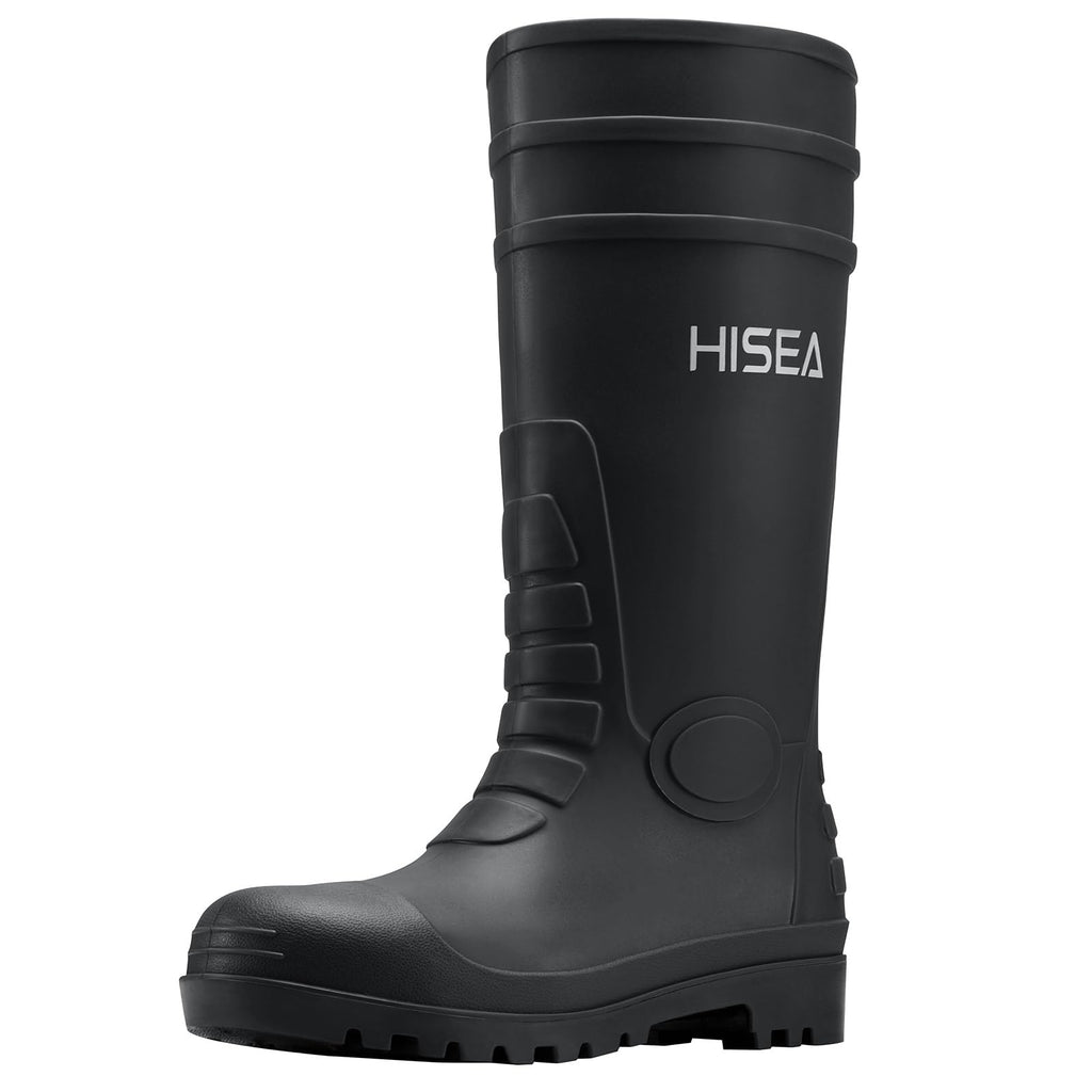 Men's Steel-Toe Waterproof Rubber Rain Boots G9016