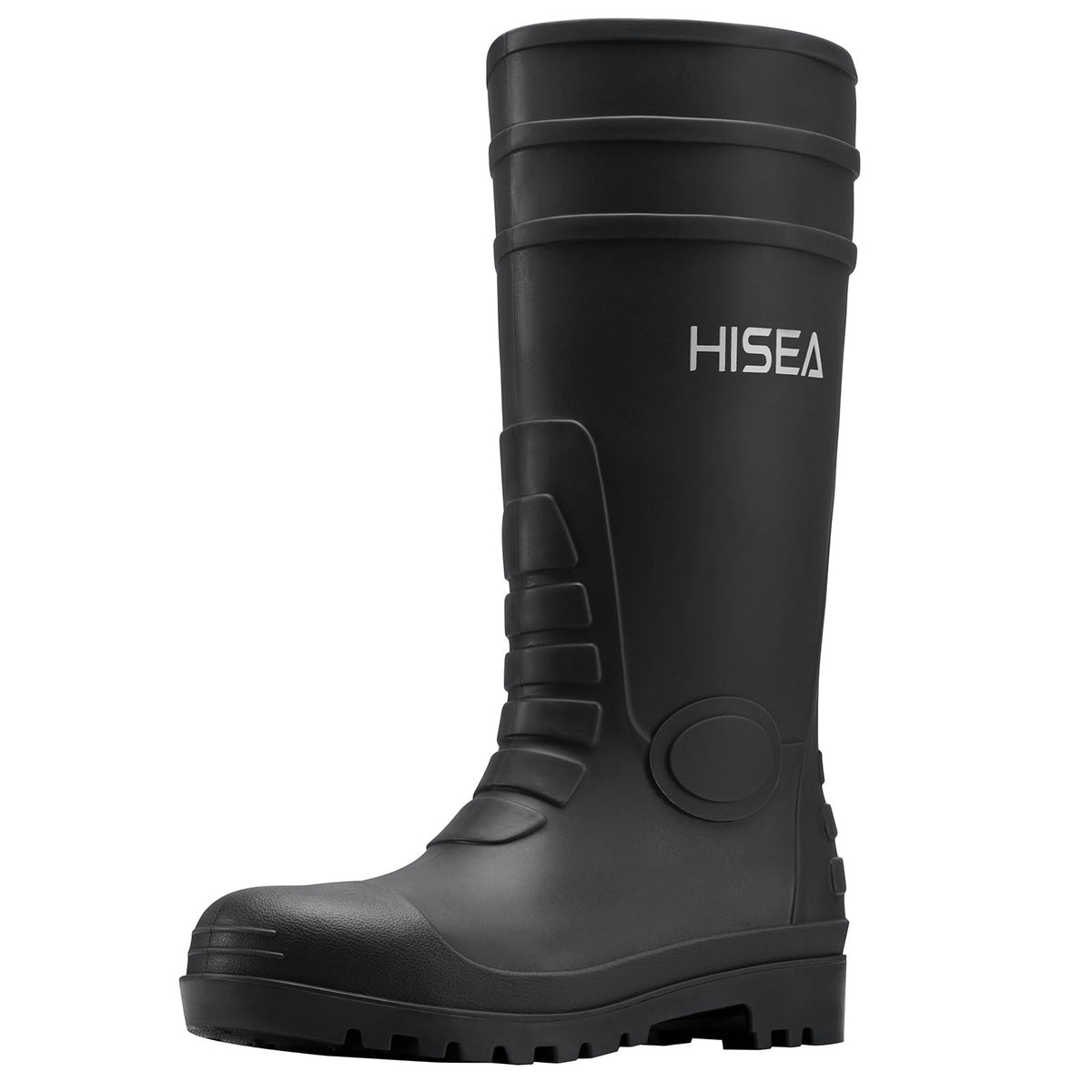 Men's Steel-Toe Waterproof Rubber Rain Boots G9016
