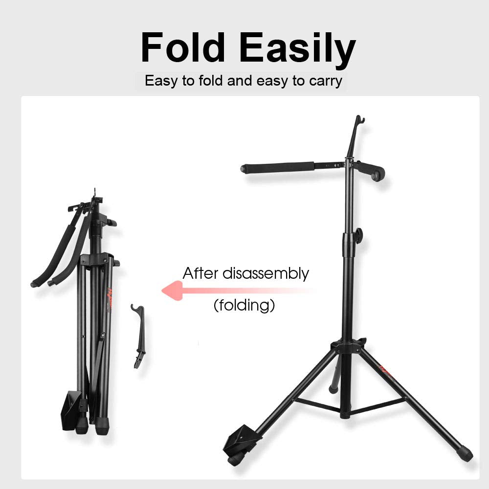 Adjustable Foldable Cello Stand with Bow Hook A768