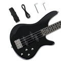 Black Full Size 24 Fret 4 String PJ Electric Bass Guitar L637916