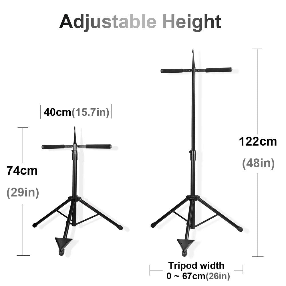 Adjustable Foldable Cello Stand with Bow Hook A768