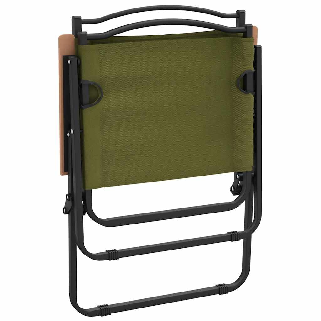 Green Oxford Fabric Folding Camping Chairs 2 Pack P88620