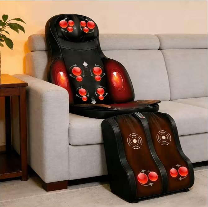 Portable Full Body Massage Mat with Heat & Vibration L3728