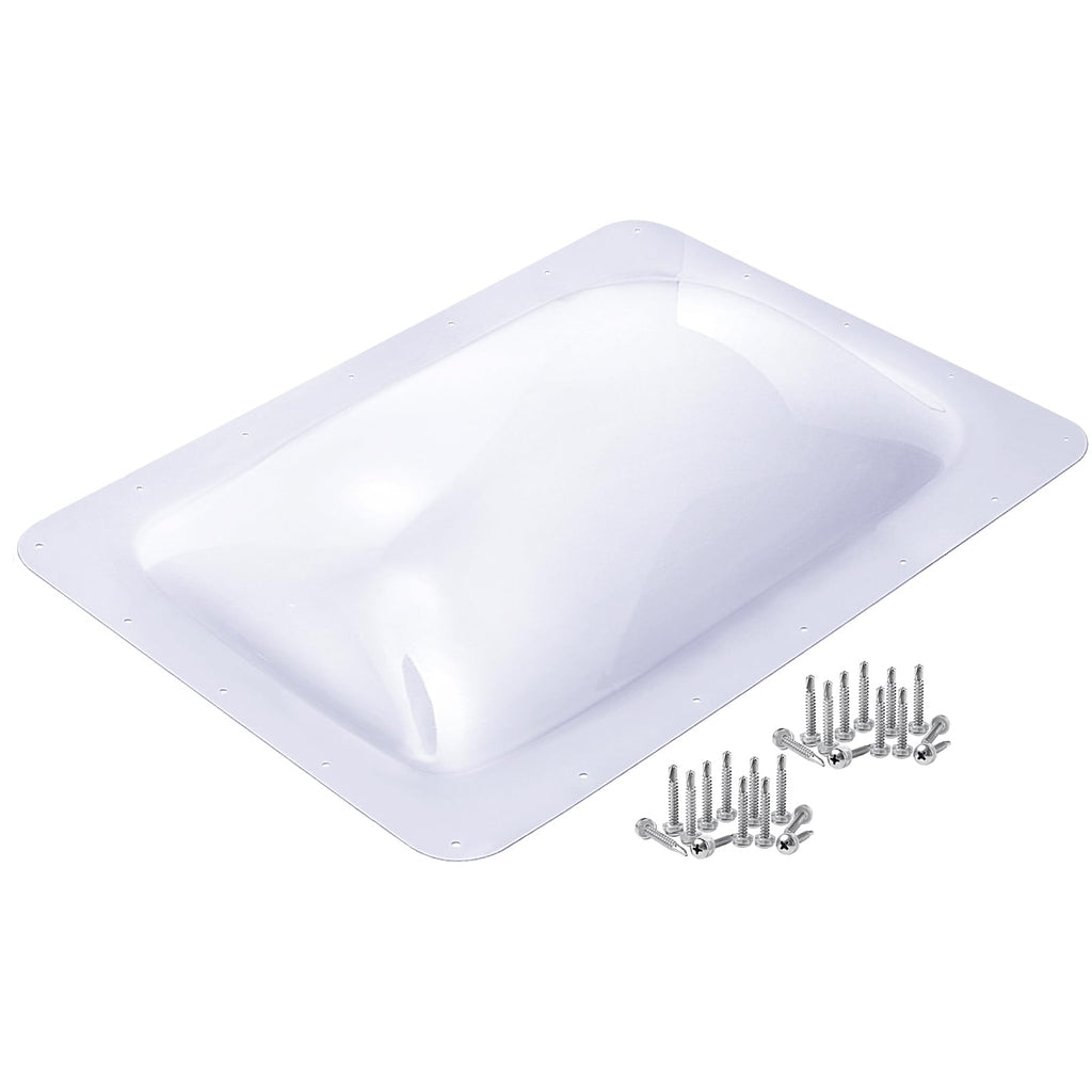 18" x 26" RV Shower Skylight Cover Outer Dome with Inner Dome and Sealant, White R874335
