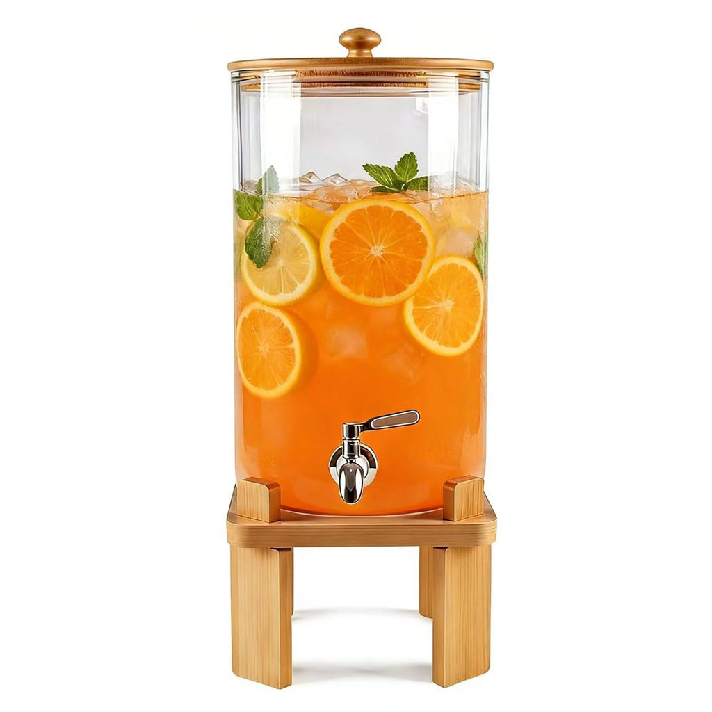 2.3 Gallon Glass Beverage Dispenser with Spigot X294
