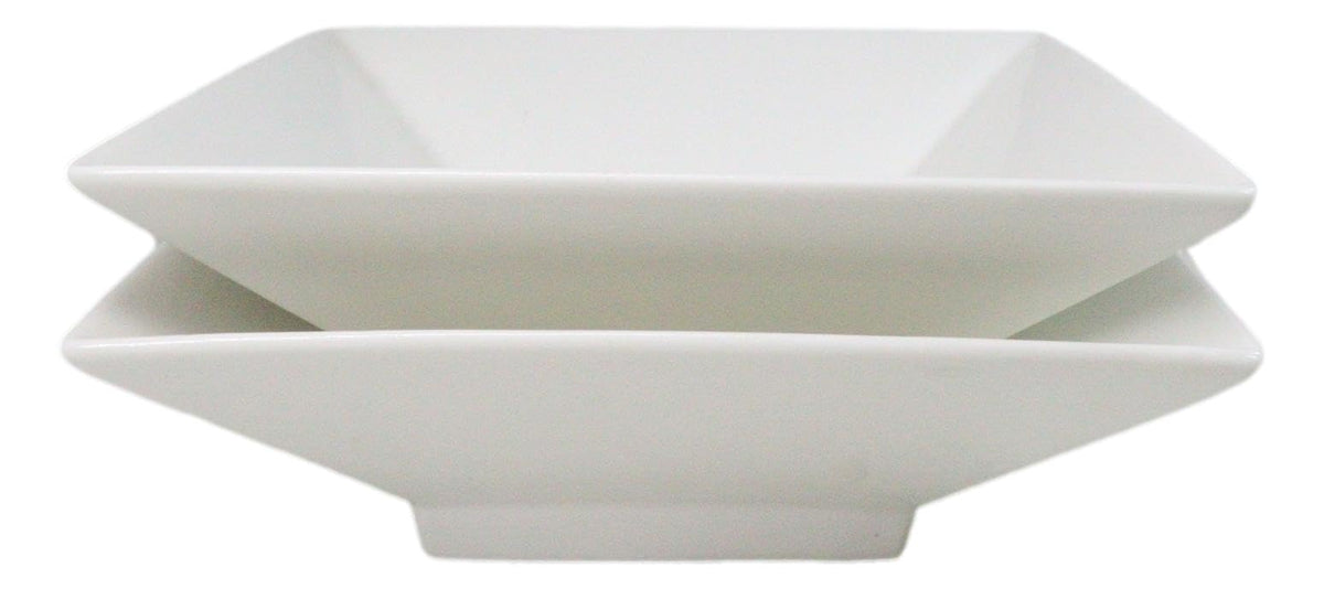 Porcelain Square Bowls 35oz Dishwasher And Microwave Safe W7692
