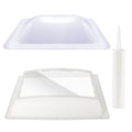 18" x 26" RV Shower Skylight Cover Outer Dome with Inner Dome and Sealant, White R874335