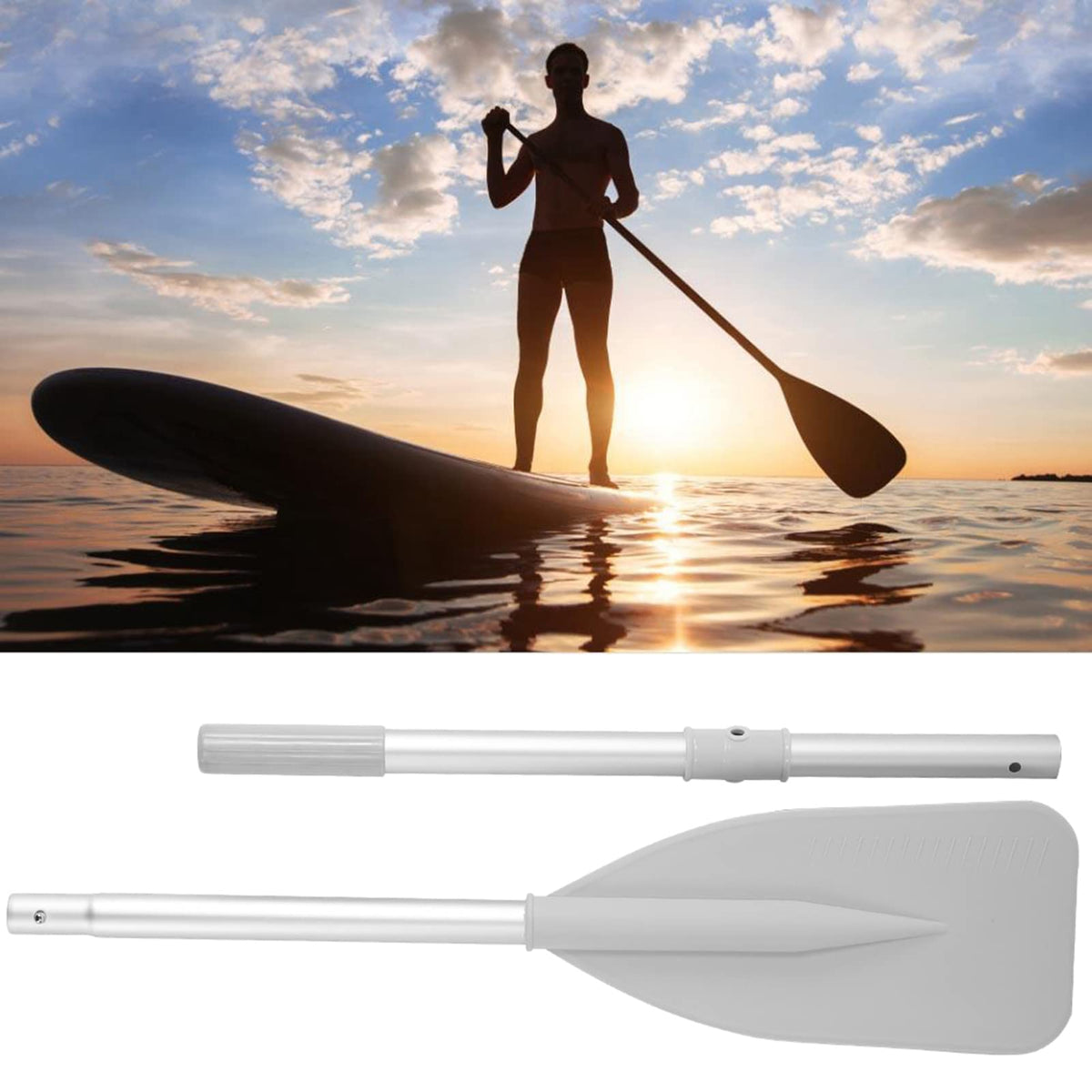 Telescopic Canoe Paddle 2pcs Aluminium Alloy Y120540