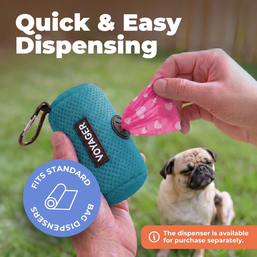 Pink Heart 150 Count Dog Poop Bags Y68573