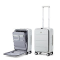 Smoke White 20 Inch Hard Shell Carry On Luggage S97679