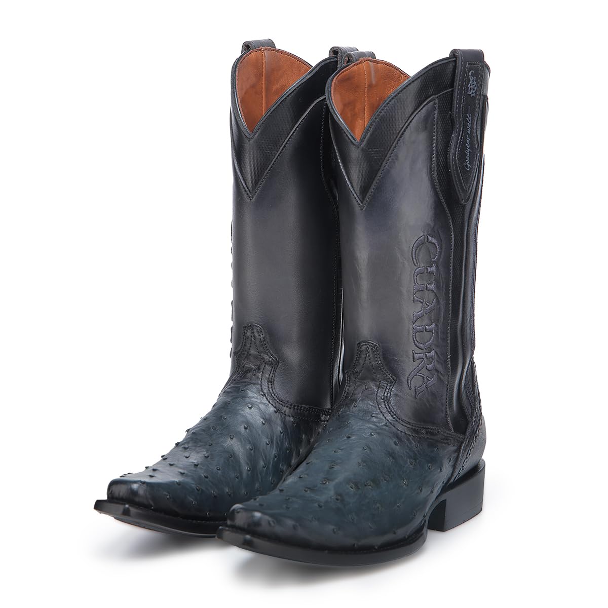 Ostrich Leather Western Boots M72238