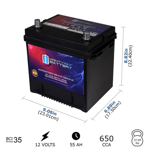 12V 55Ah AGM Replacement Battery N71226