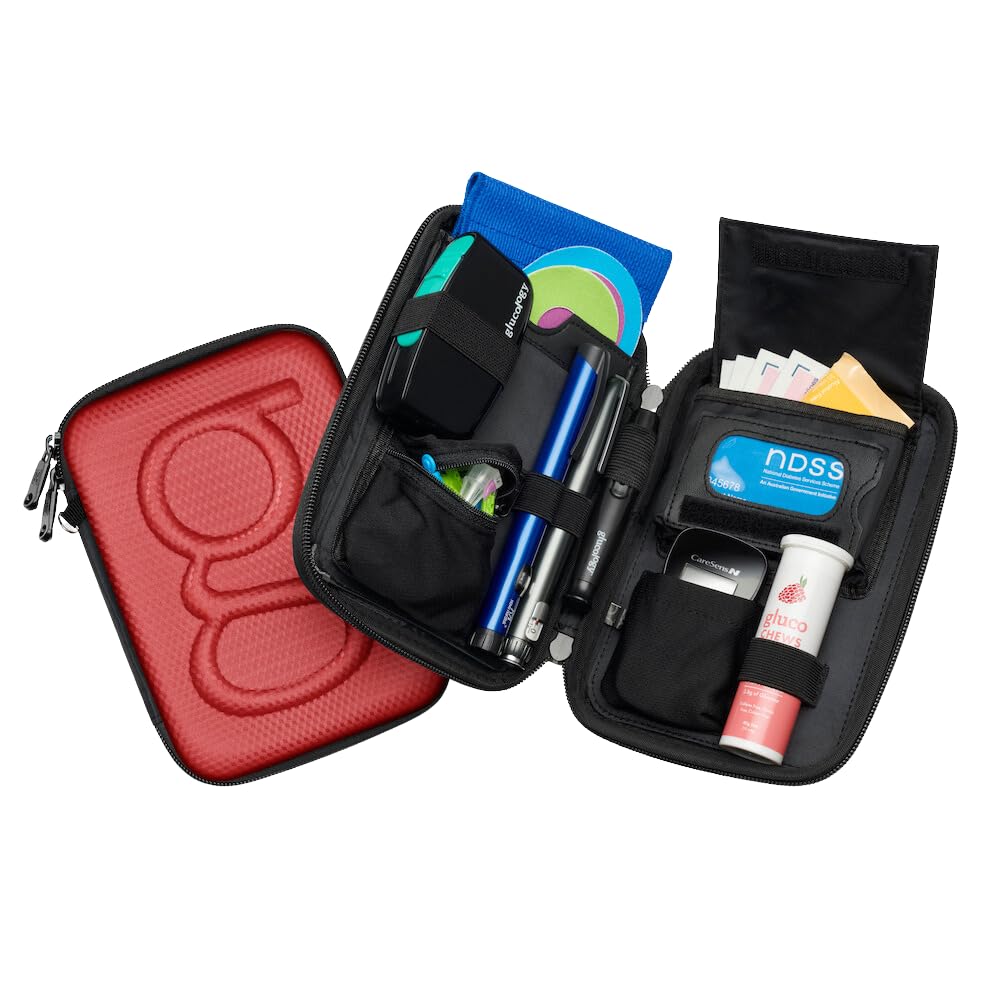 Red Hard Shell Diabetes Travel Case P454282