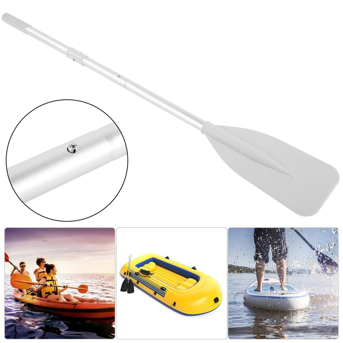 Telescopic Canoe Paddle 2pcs Aluminium Alloy Y120540