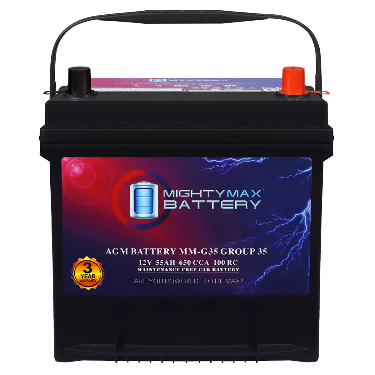 12V 55Ah AGM Replacement Battery N71226