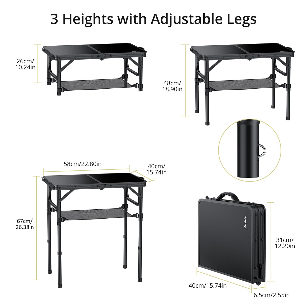 2ft Folding Camping Table K8877