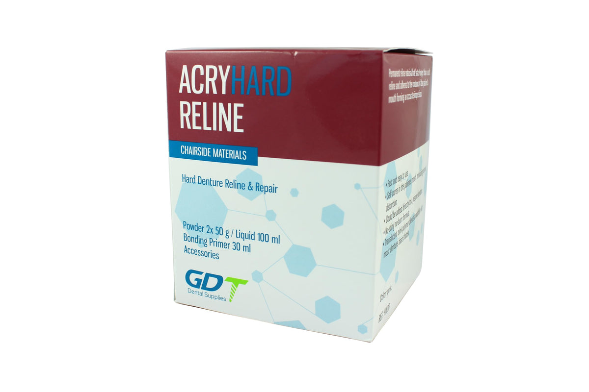 Hard Denture Reline Kit, Acrylic-Based, Self-Curing, Translucent Pink Q314092