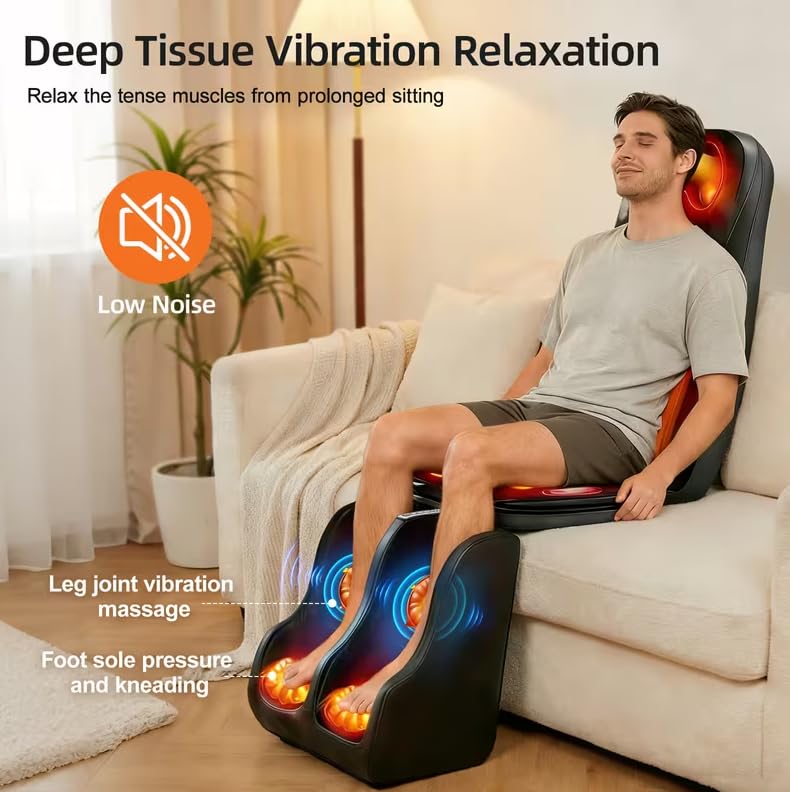 Portable Full Body Massage Mat with Heat & Vibration L3728