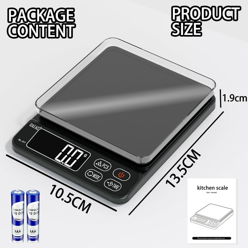 Digital Food Scale 6.6lb Grams Ounces LCD Display S589