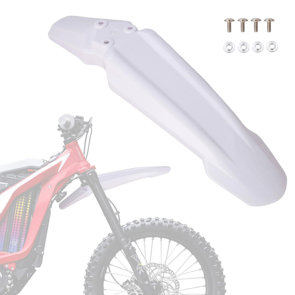 White Dirt Bike & Ebike Front Fender N762