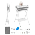 Elevated Collapsible Pet Bathtub with Drain Hose E26198