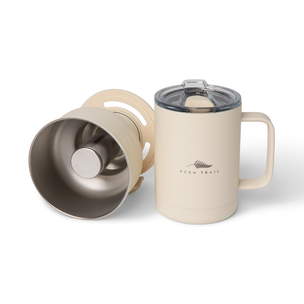 12 oz Insulated Mug with Lid and Reusable Coffee Filter H5458