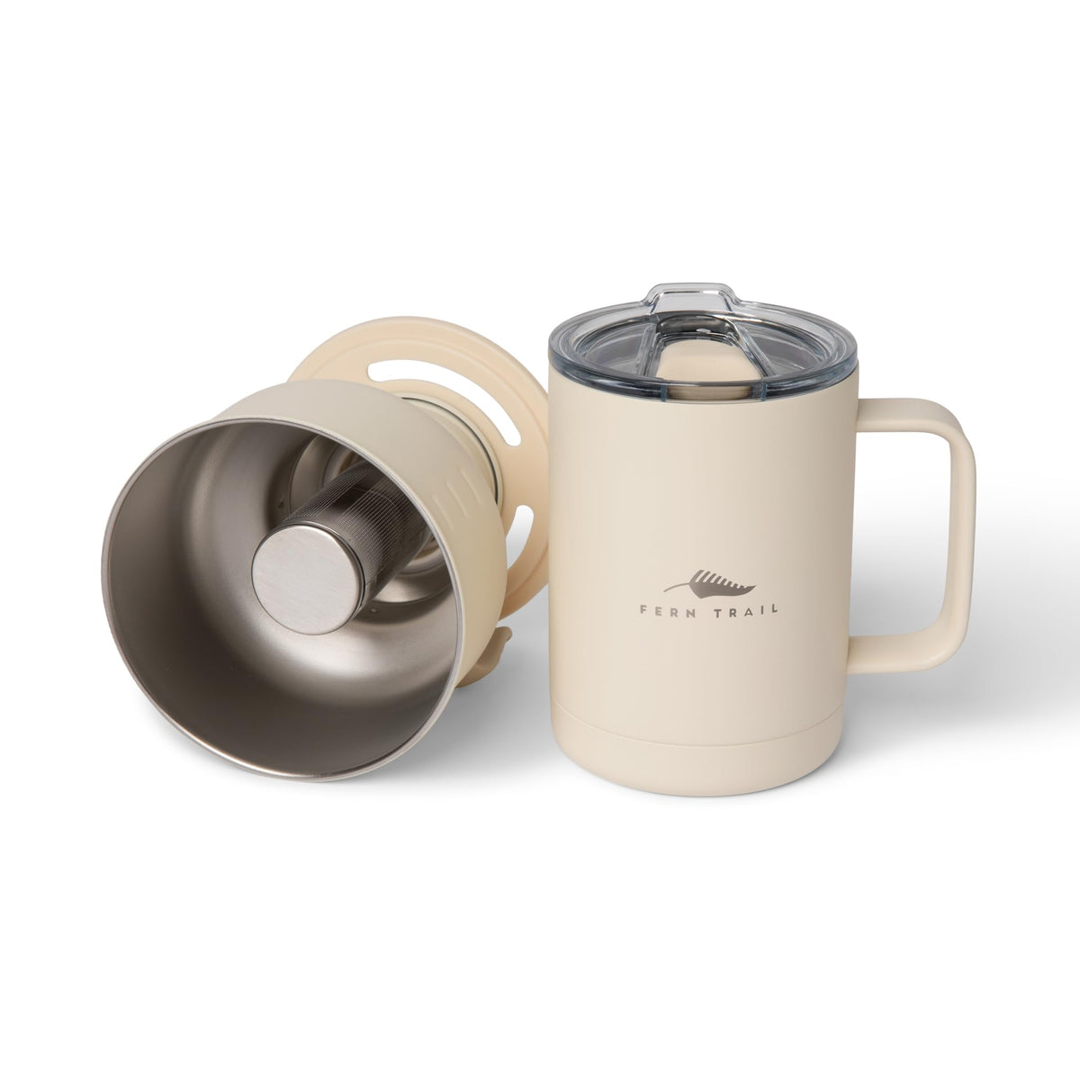 12 oz Insulated Mug with Lid and Reusable Coffee Filter H5458