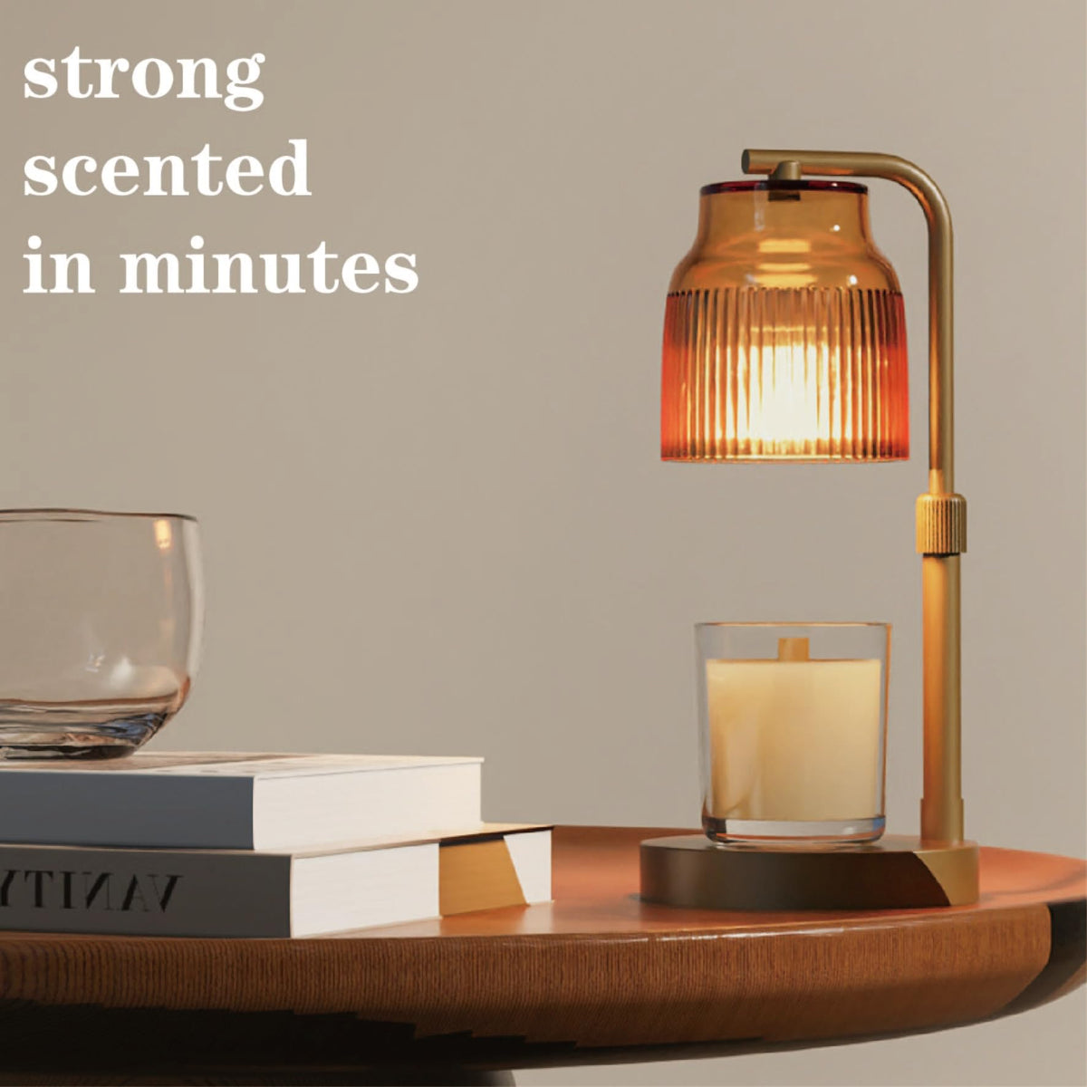 Candle Warmer Lamp with Timer Dimmer Adjustable Height J7549