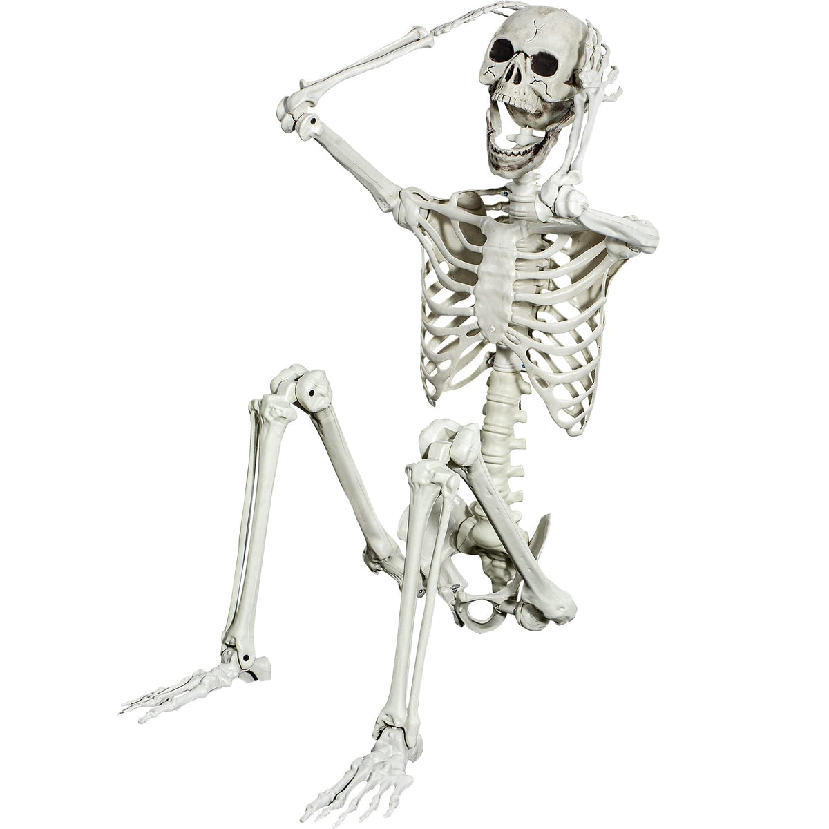 5.4ft Posable Full Body Skeleton with Movable Joints J326
