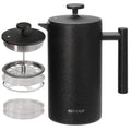 French Press Coffee Maker, 304 Grade Stainless Steel Insulated, 34oz, Black D553