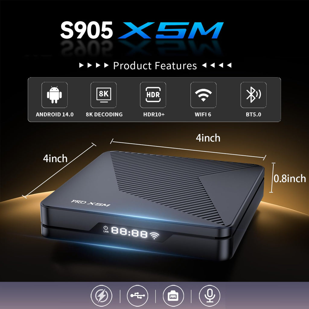 Android 14.0 TV Box 2GB RAM 16GB ROM 4K HDR10+ M468328