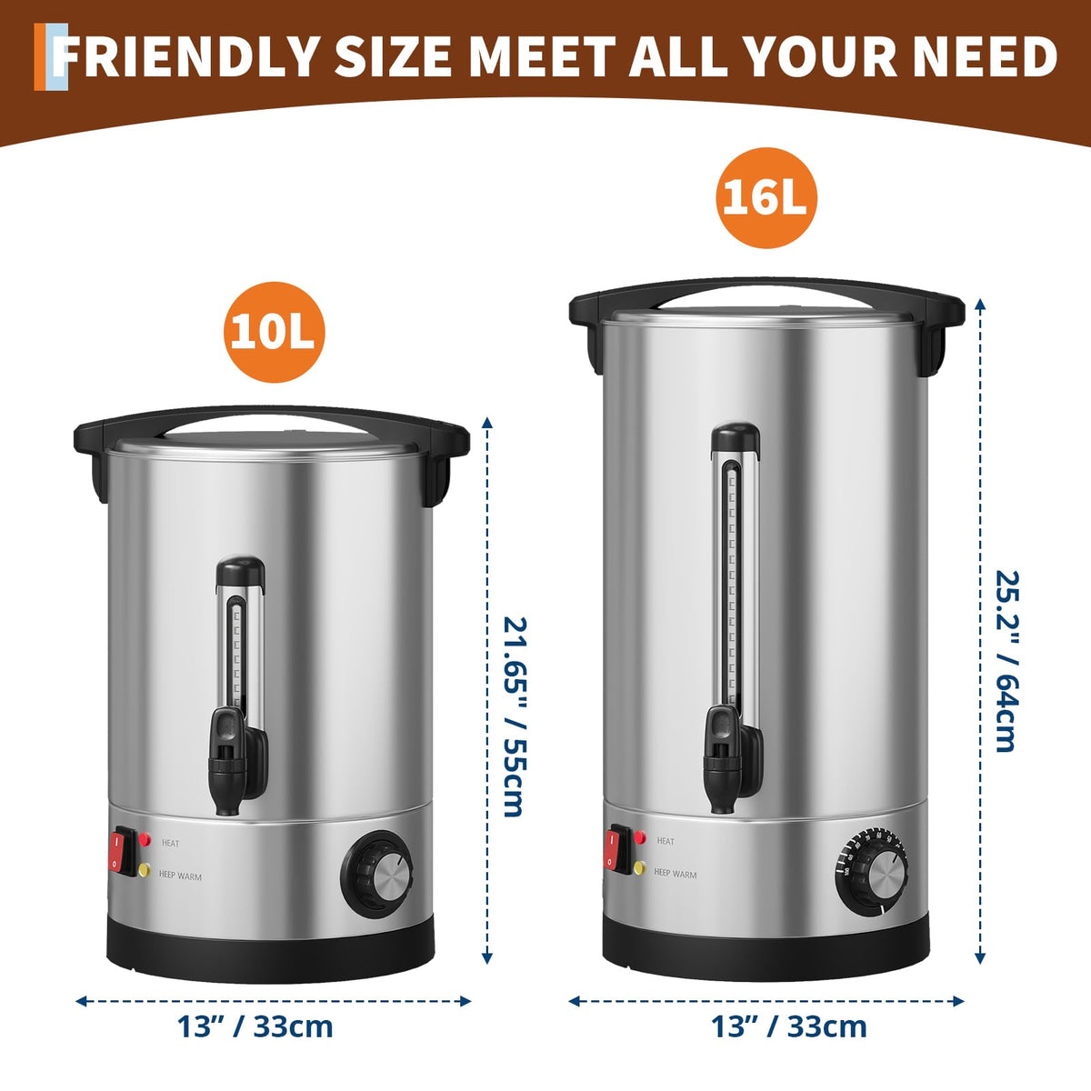 70-Cup Stainless Steel Coffee Urn P72161