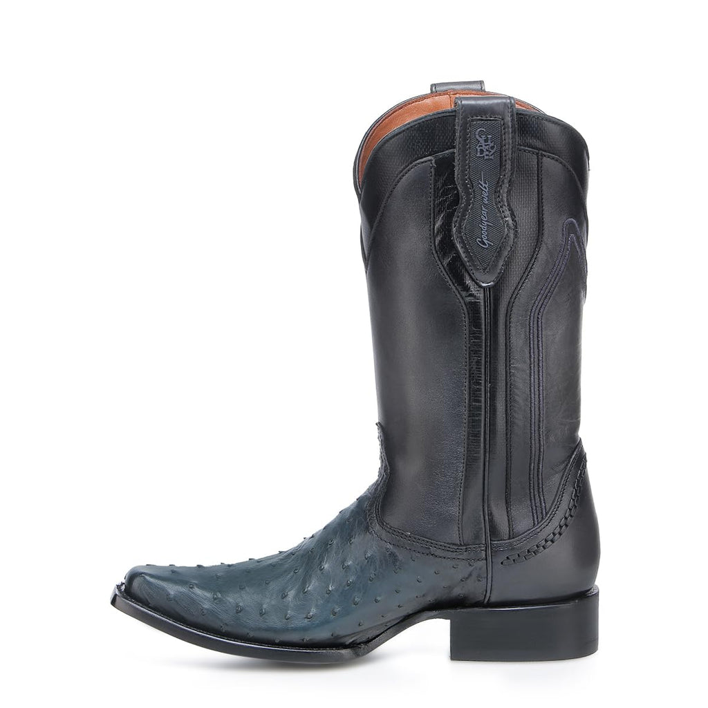 Ostrich Leather Western Boots M72238