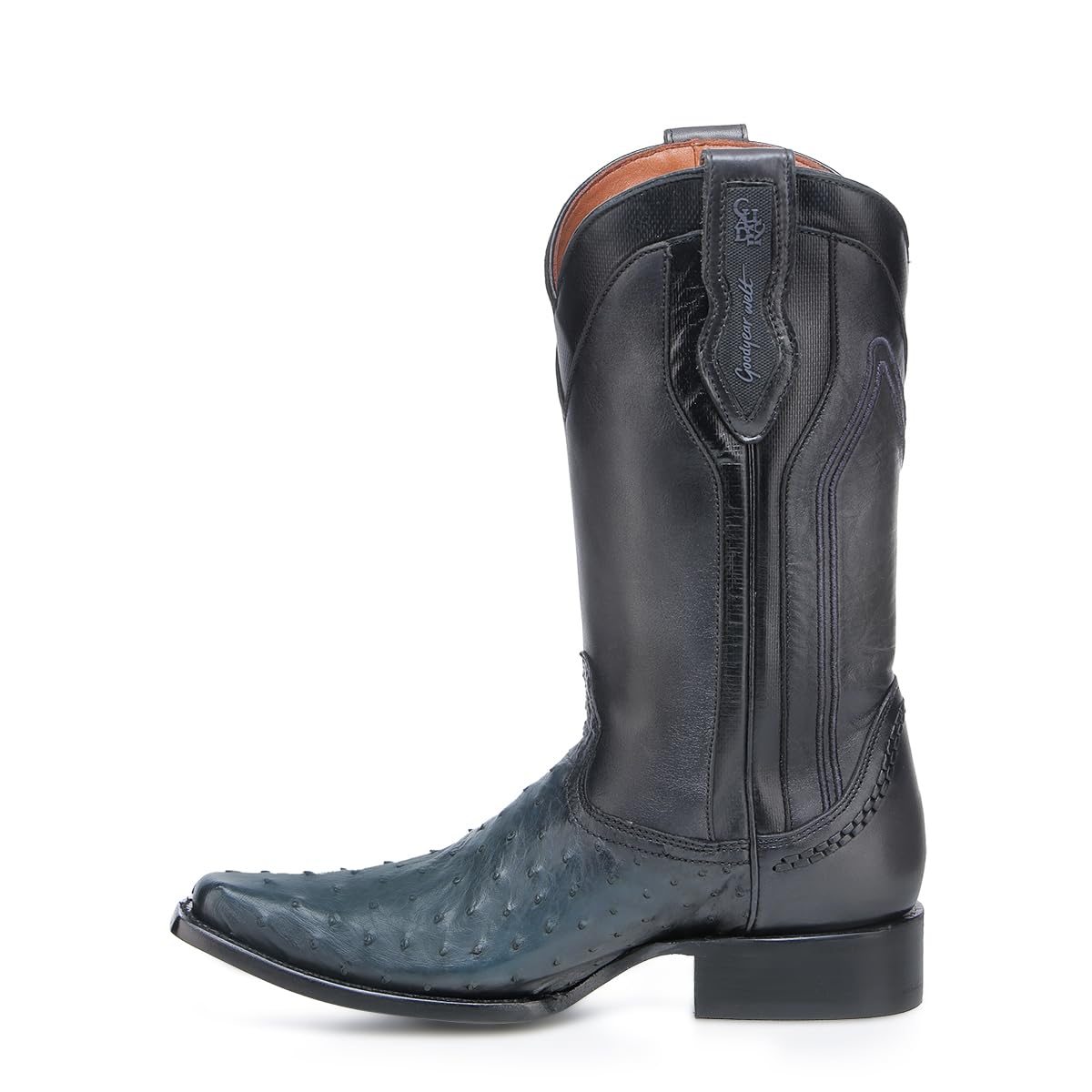 Ostrich Leather Western Boots M72238