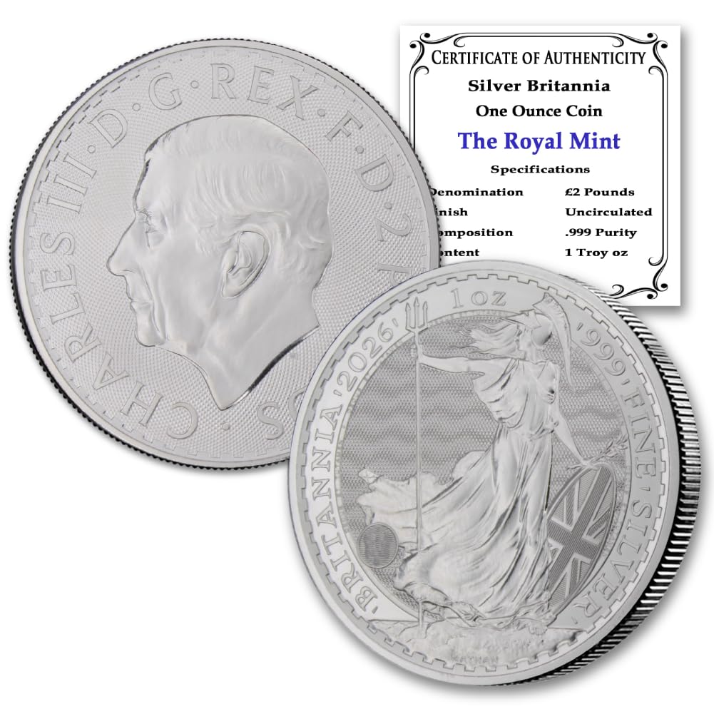 1 oz British Silver Britannia Coin Brilliant Uncirculated X905519