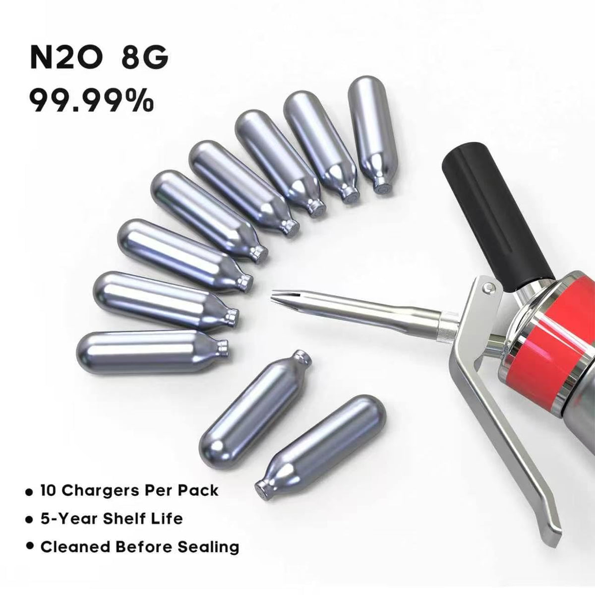 8g Whipped Cream Chargers 10-Pack X58231
