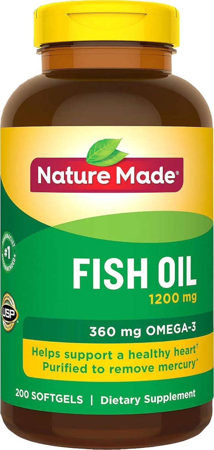 Fish Oil 1200 Mg 200 Liquid Softgels K4585