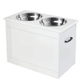 Raised Pet Feeding Storage Station Z449878