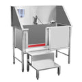 Stainless Steel Dog Bathing Station with Stairs O638921
