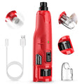 Quiet 6-Speed Rechargeable Electric Dog Nail Grinder with 2 LED Lights W14136