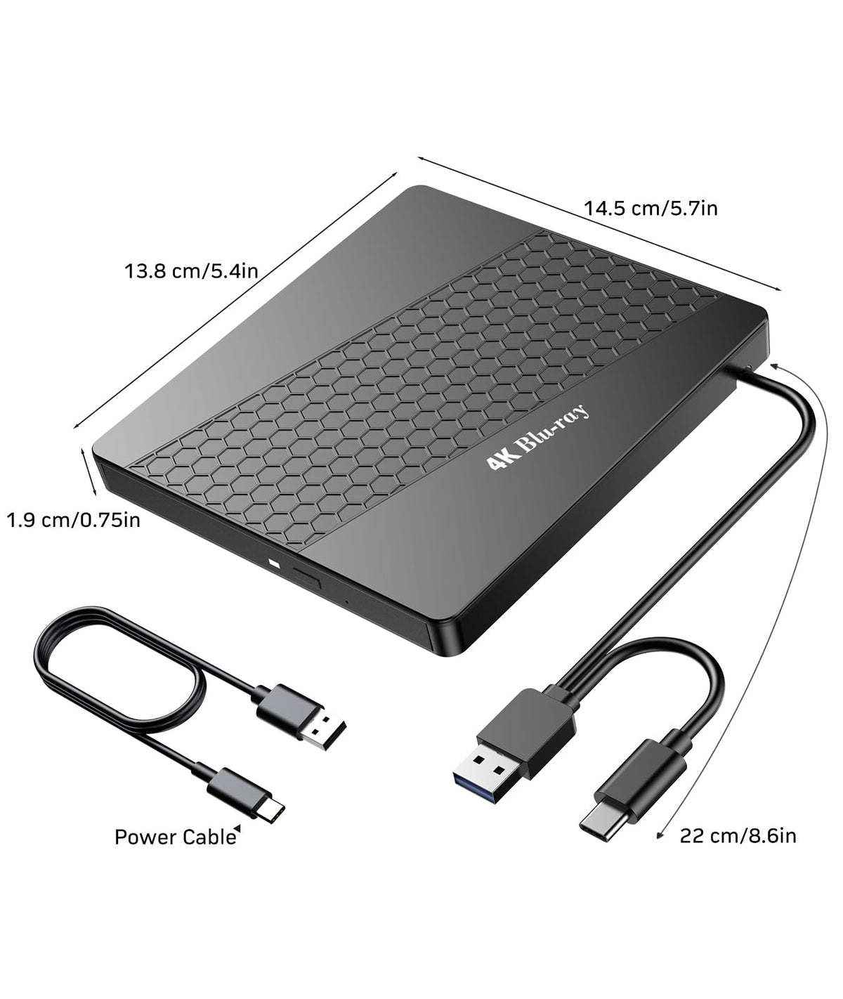4k Blu Ray Drive with Carry Case U36182
