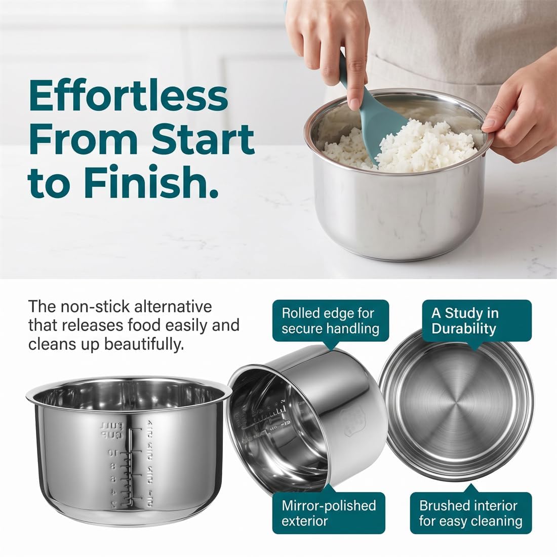 Stainless Steel 3L Rice Cooker Inner Pot Z11746