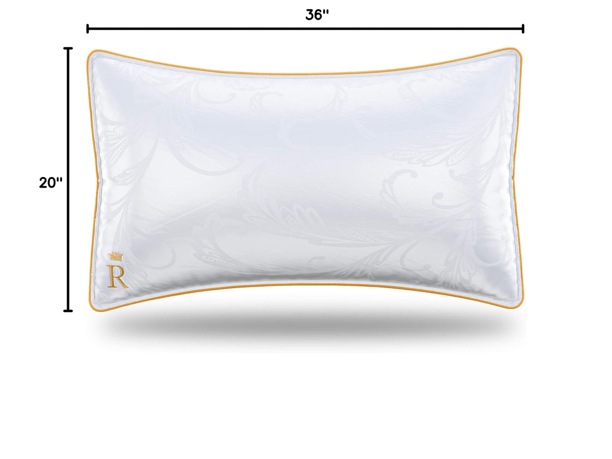 King Size Set of 2 Adjustable Cotton Bed Pillows M9599