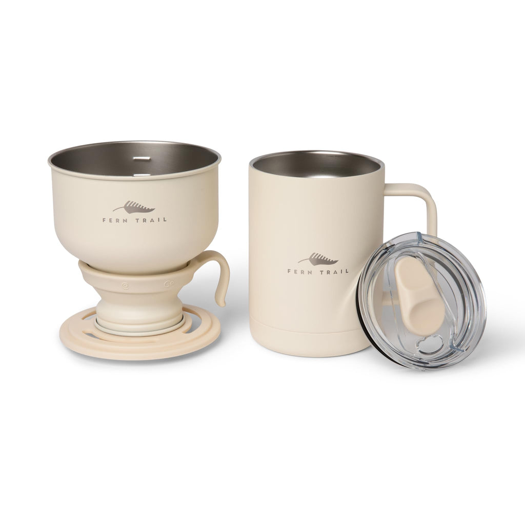 12 oz Insulated Mug with Lid and Reusable Coffee Filter H5458