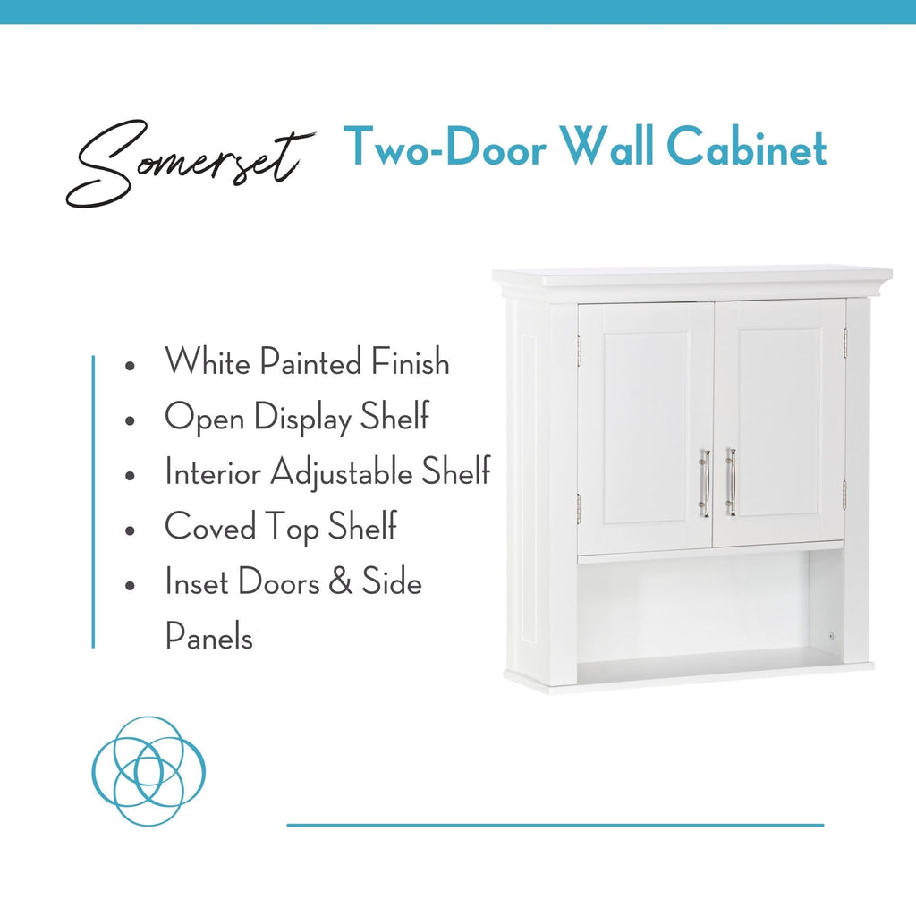 White Two-Door Wall Mount Medicine Cabinet S550252