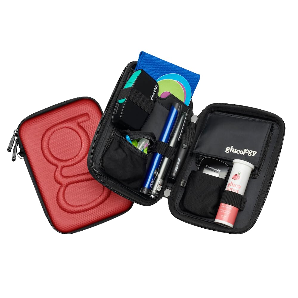 Red Hard Shell Diabetes Travel Case P454282