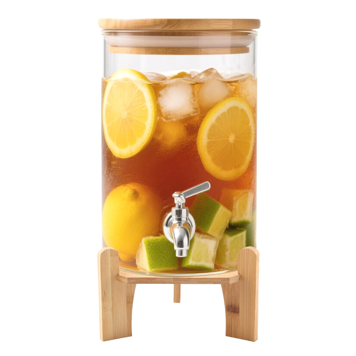 Wooden Drink Dispenser Stand and Water Jug Holder B461