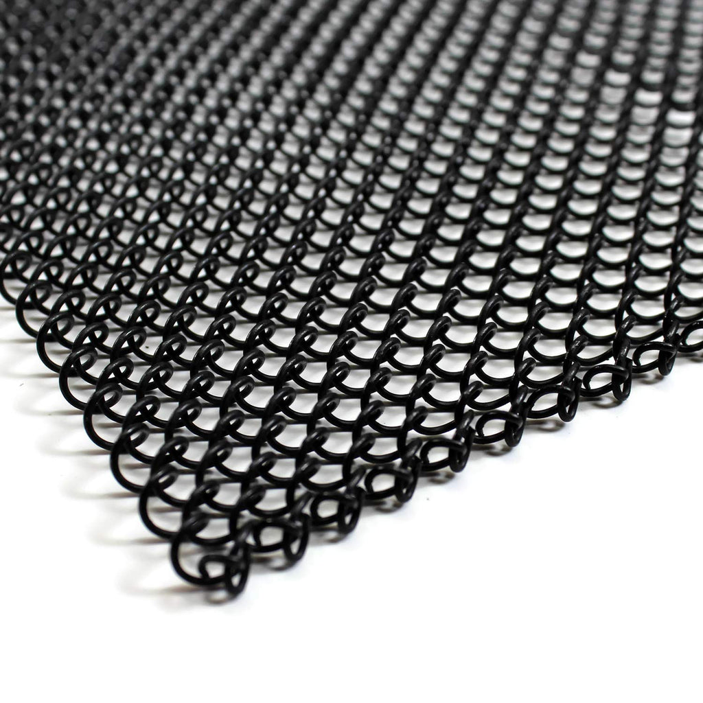 Black Fireplace Mesh Curtain J9390