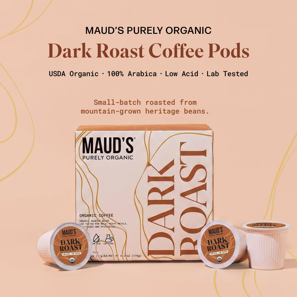 Organic Low Acid Dark Roast Coffee Pods 16ct A142